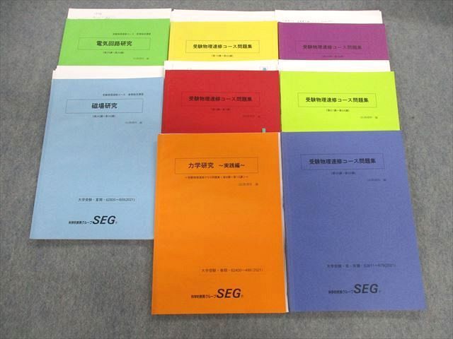 UH01-006 SEG 受験物理速修コース/電気回路/磁場研究などテキスト通年セット 2021 計8冊 53M0D_画像1