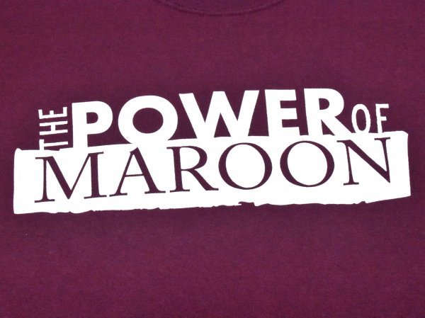 USA古着 ケンタッキー大学 THE POWER OF MAROON Tシャツ sizeL エンジ 企業 チックフィレイ カレッジ アメリカ アメカジ GILDANの画像3