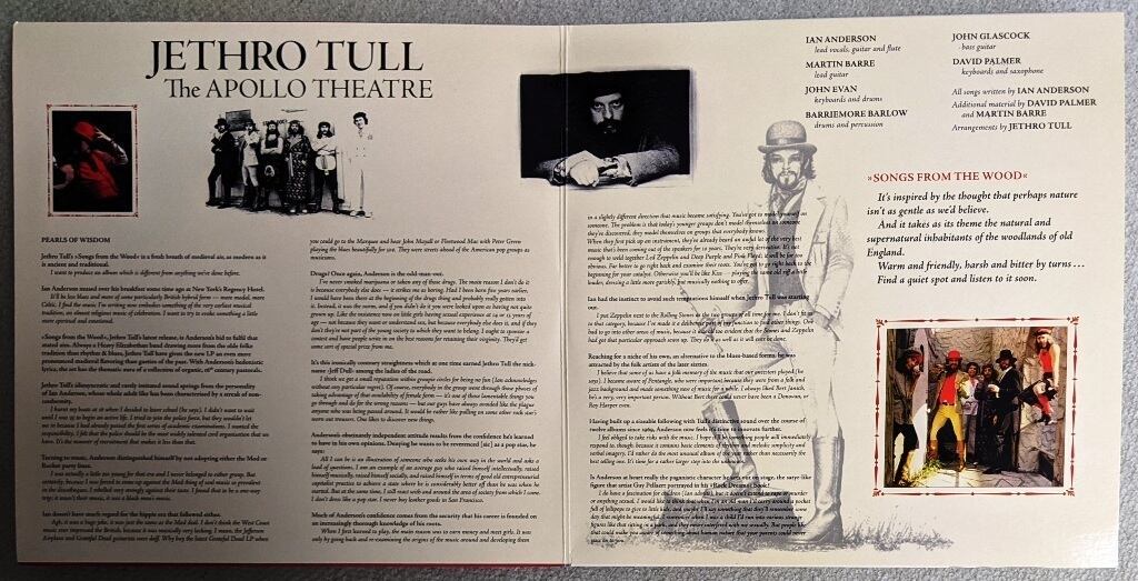 Jethro Tull - The Apollo Theatre Manchester, UK February 5, 1977 (Songs From The Wood Tour) 限定リマスター二枚組アナログ・レコード