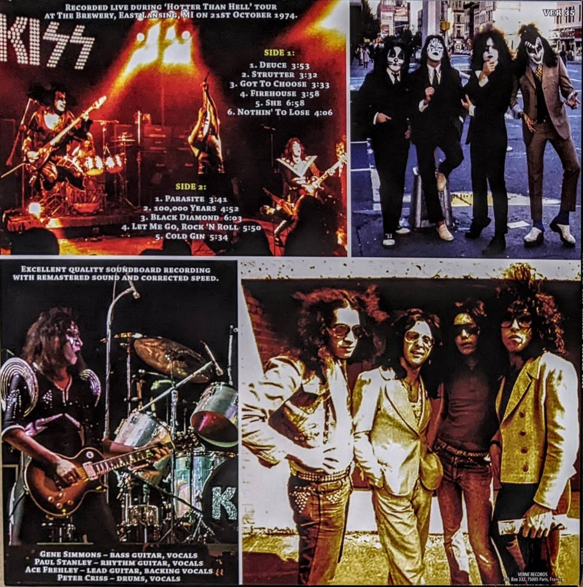 Kiss キッス - Alive! In East Lansing October 1974 限定アナログ・レコード_画像2