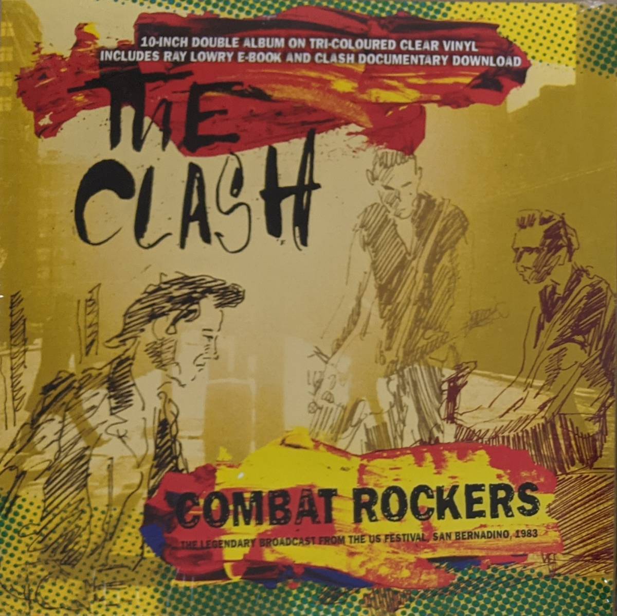 The Clash - Combat Rockers - The Legendary Broadcast From The US Festival San Bernadino 1983 限定10インチ二枚組アナログ・レコード _画像1