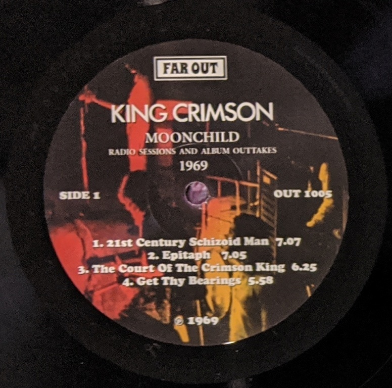 King Crimson キング・クリムゾン - Moonchild Radio Sessions And Album Outtakes 1969 500枚限定アナログ・レコード_画像4