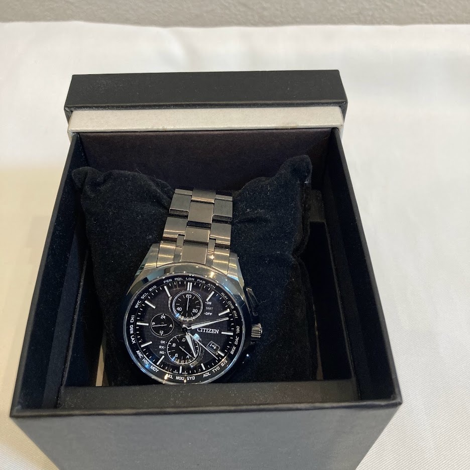 ☆ CITIZEN シチズン アテッサ AT8044-56E ソーラー電波時計 www.anac