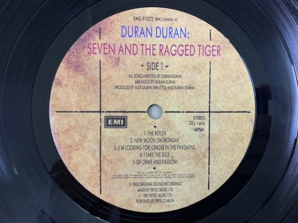 デュラン・デュラン Duran Duran / Seven & The Ragged Tiger 国内盤・帯付き EMS-91072_画像4