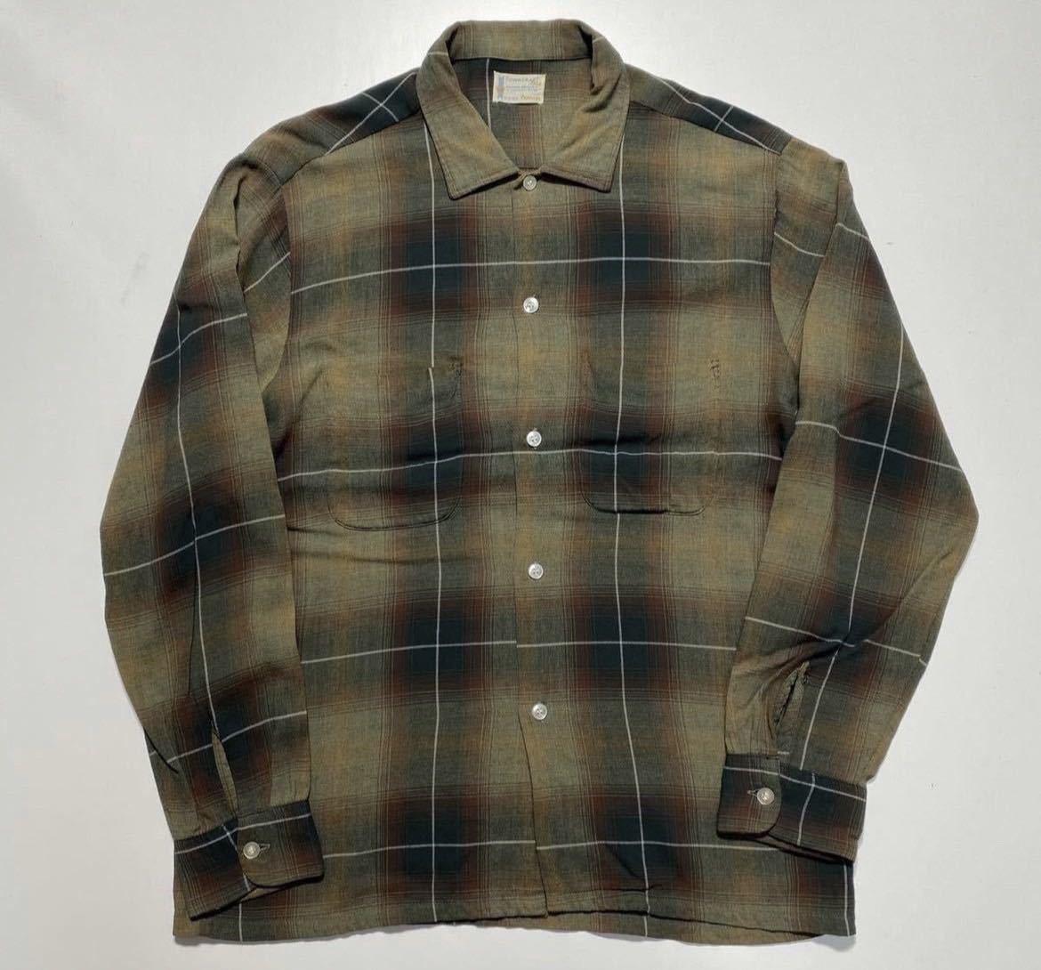 オンライン限定商品】 Shirt Rayon Penneys Craft Town Vintage 【M