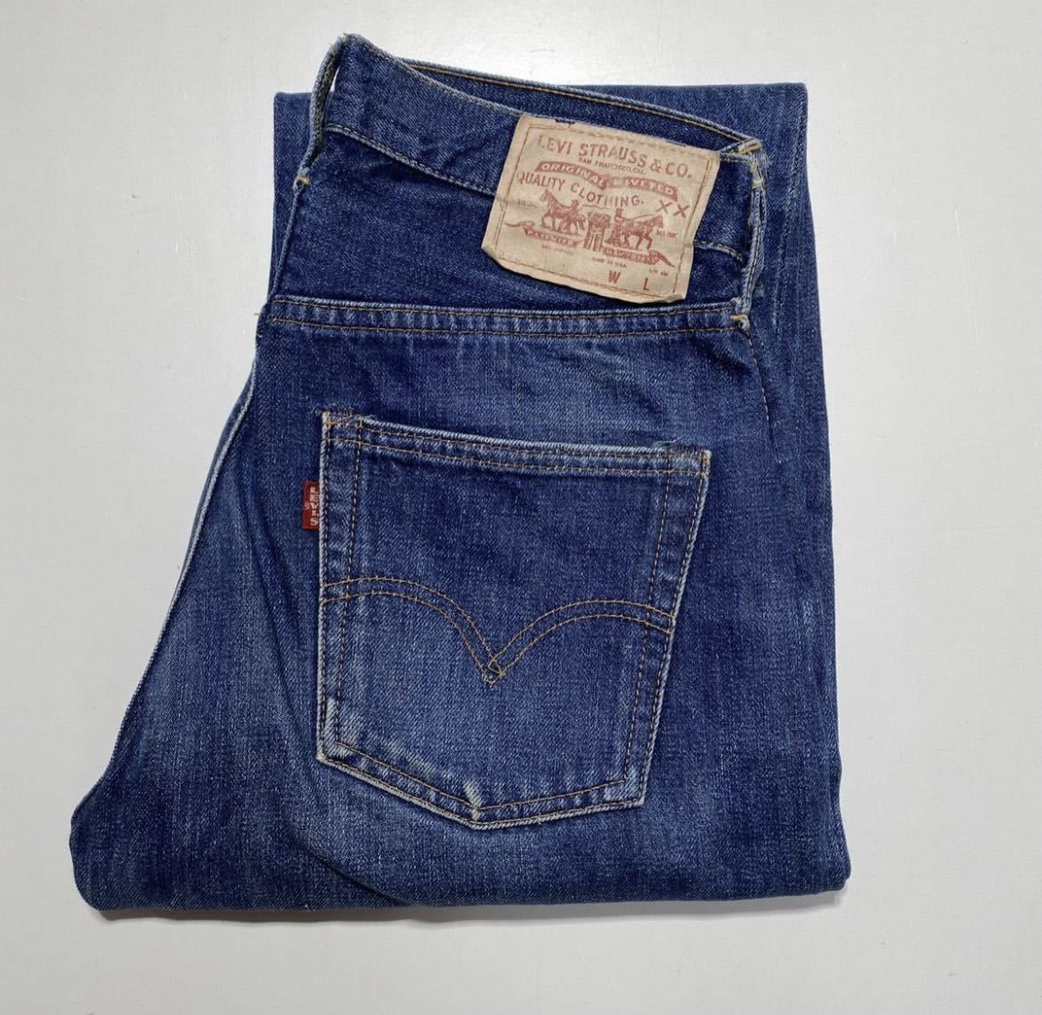 1960s 1970s Vintage LEVI’S 502 Denim Pants BIG E 1960年代 1970年代 ヴィンテージ リーバイス 502 デニムパンツ ビッグE 16ボタンR1387