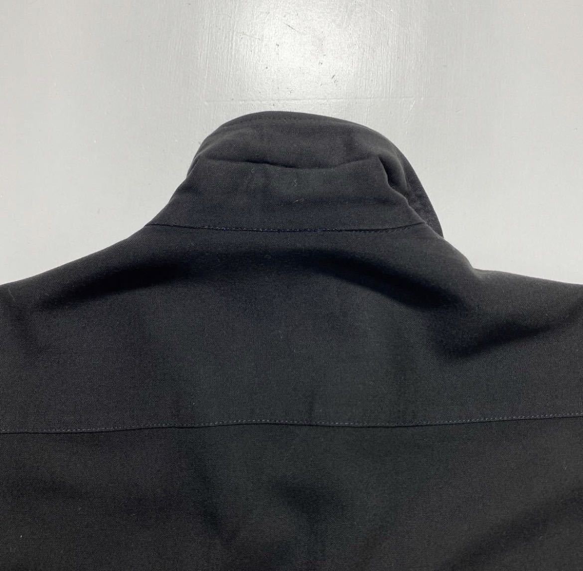 【15-M-15.1/2】1950s 1960s Vintage San Remo Rayon Shirt Black 1950年代 ヴィンテージ サンレモ ホルスタイン レーヨンシャツ R1550_画像6