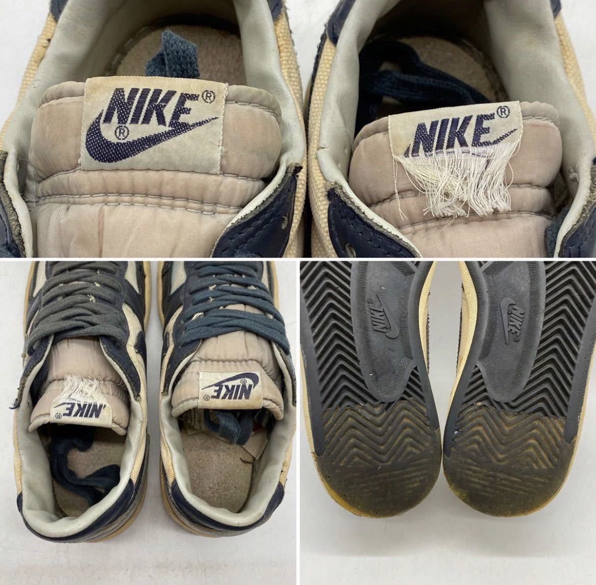 【US:9】1985s Vintage NIKE Terminator Canvas Low 1985年製 ヴィンテージ ナイキ ターミネーター キャンバス ロー 箱無し 2625_画像8