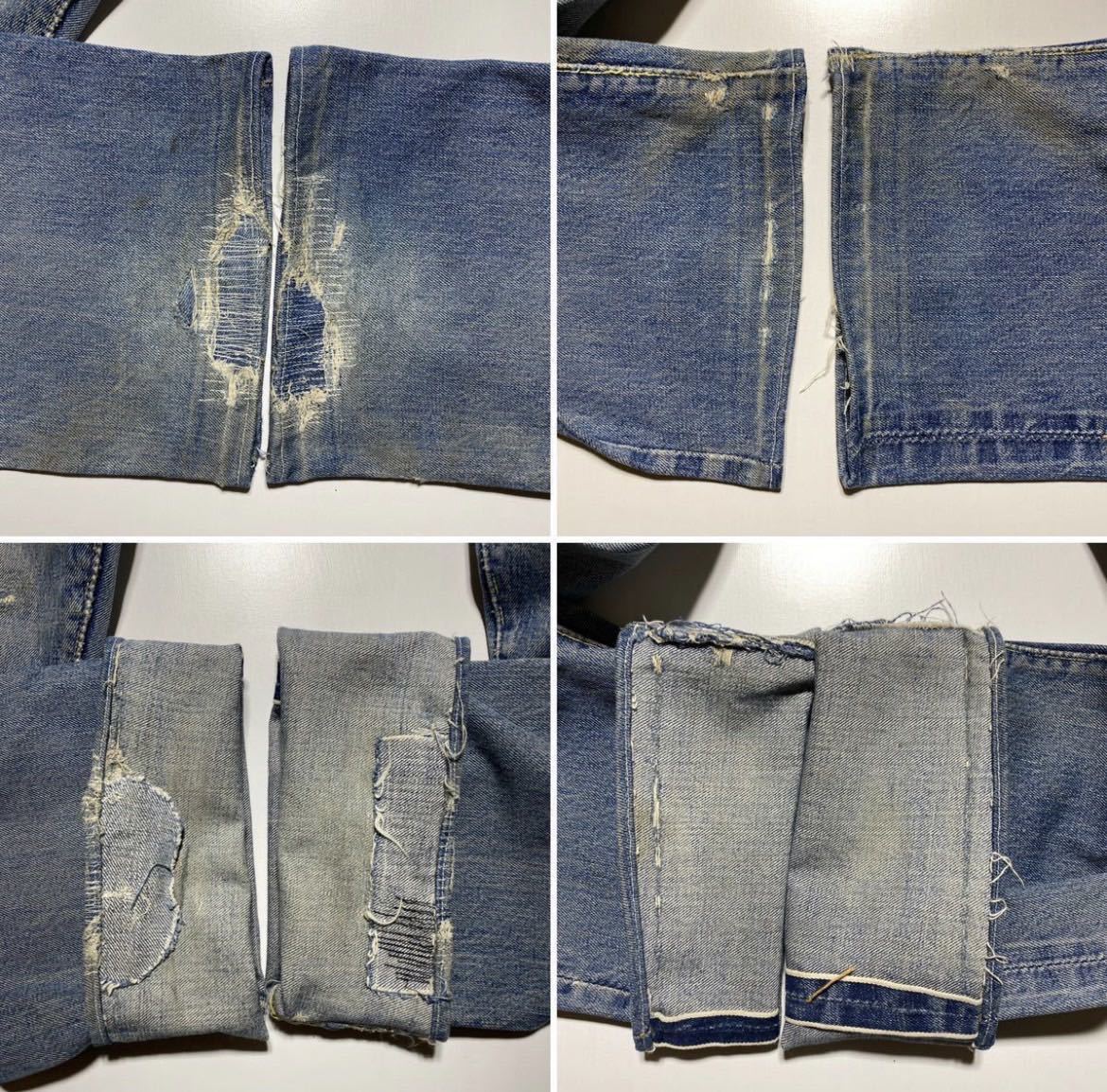 1960s Vintage LEVI’S 501XX Denim Pants 60年代 ヴィンテージ リーバイス 501XX デニム パンツ 最終モデル 隠しリベット無し ボロ R1919_画像8