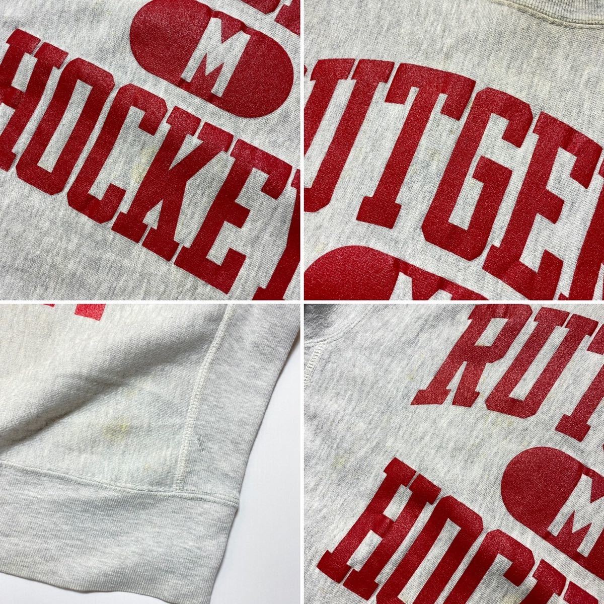 【M】80s Vintage Champion Reverse Weave Rutgers Hockey 80年代 ヴィンテージ チャンピオン リバースウィーブ ラトガース ホッケー G1614_画像5
