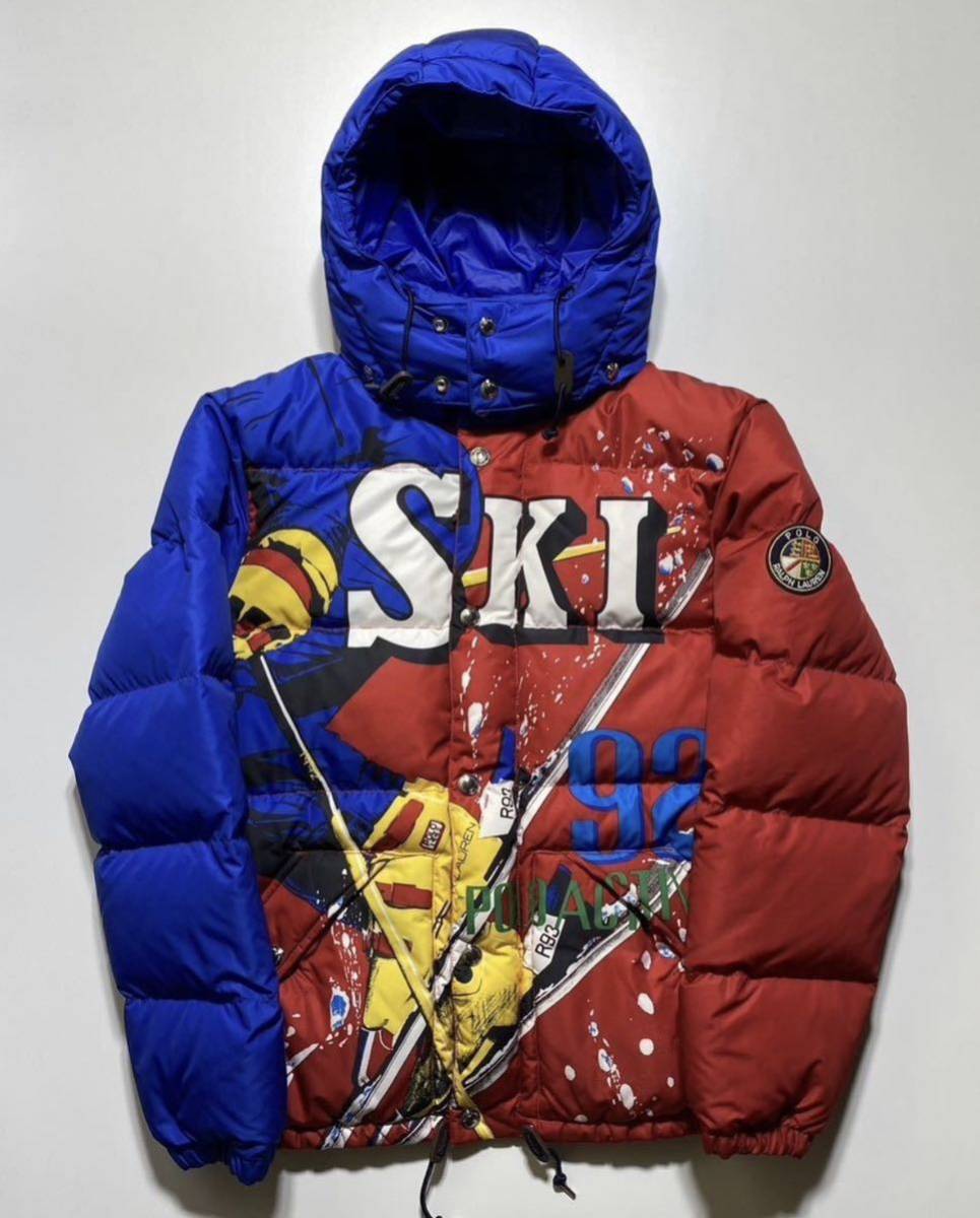 【S】復刻 POLO RALPH LAUREN WATER REPELLENT DOWN ski 92 ポロラルフローレン ダウンジャケット スキー USA R1899_画像1