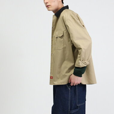 Dickies ディッキーズ ワークシャツ M 長袖 シャツ コーチ ジャケット ワーク 574 パンツ 874 カバーオール BEN DAVIS カーハート ブルコ_画像3