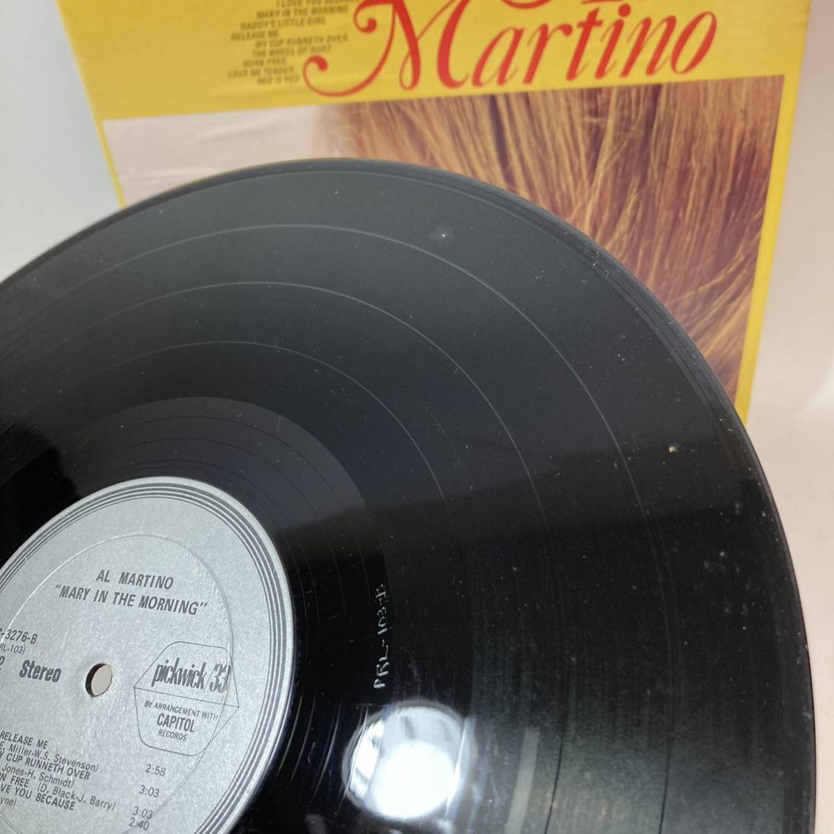 AL MARTINO アル マルティーノ MARY IN THE MORNING SPC-3276 LP レコード_画像5
