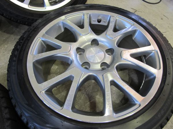 1H 格安 VW ゴルフ アウディ A4 225/45R17 BSブリザックスタッドレス PCD112 17×７.５J 社外ホイール 4本_画像9