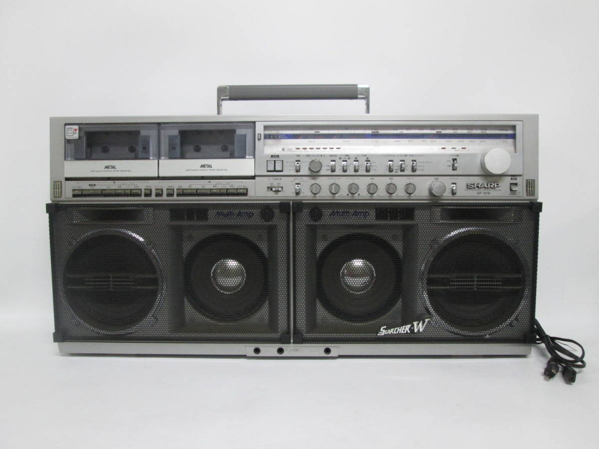 0414o U412】 1円 SHARP シャープ ラジオ付 ステレオテープレコーダー