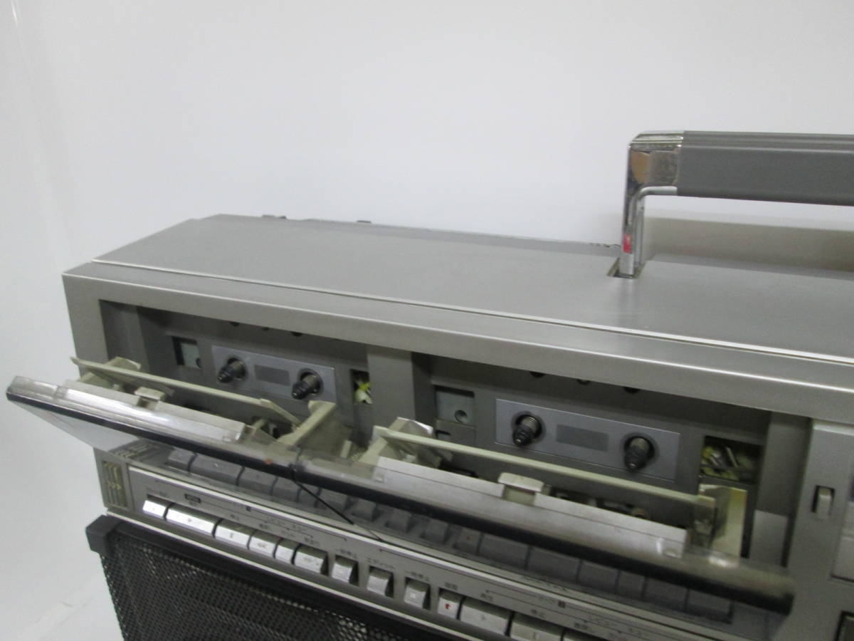 0414o U412】 1円 SHARP シャープ ラジオ付 ステレオテープレコーダー