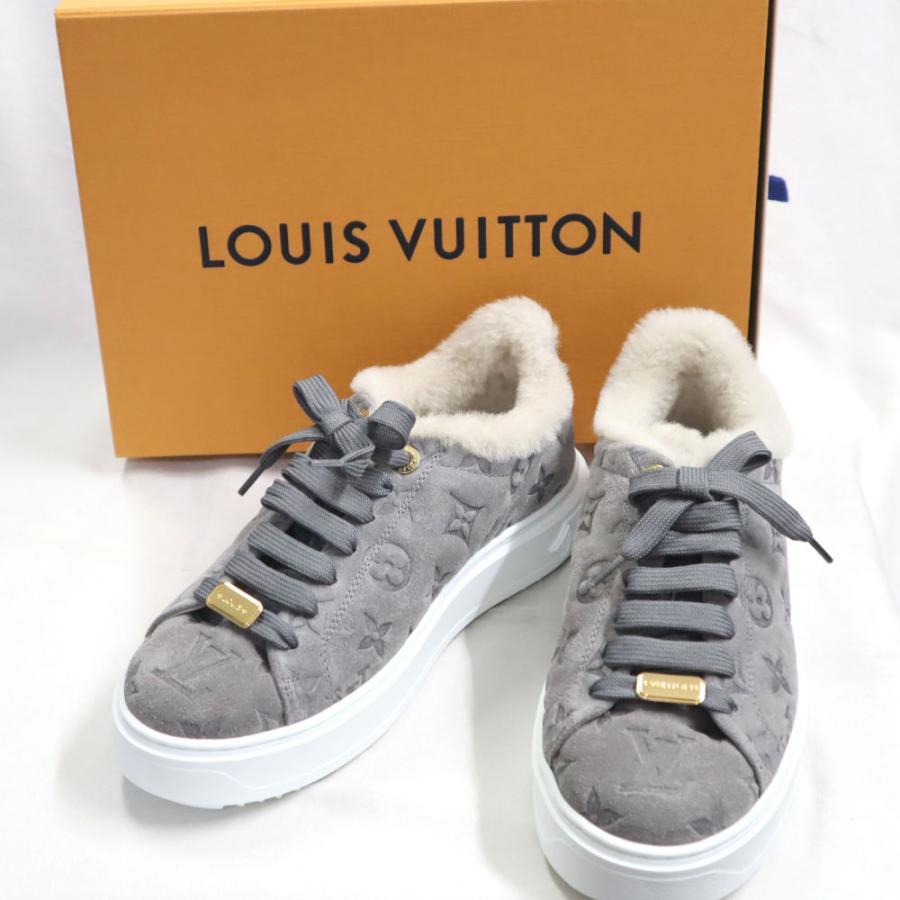 ★新品・未使用★サイズ：37　LOUIS VUITTON ルイ・ヴィトン タイムアウト・ライン スニーカー　Louis Vuitton ファー付き_画像1