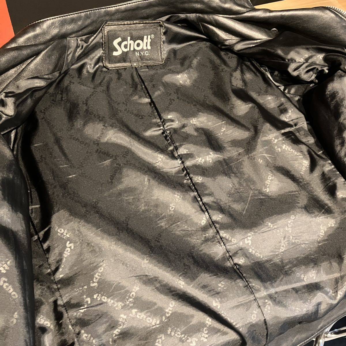 Schott×FREAK'S STORE ショット ライダースジャケット ダブル