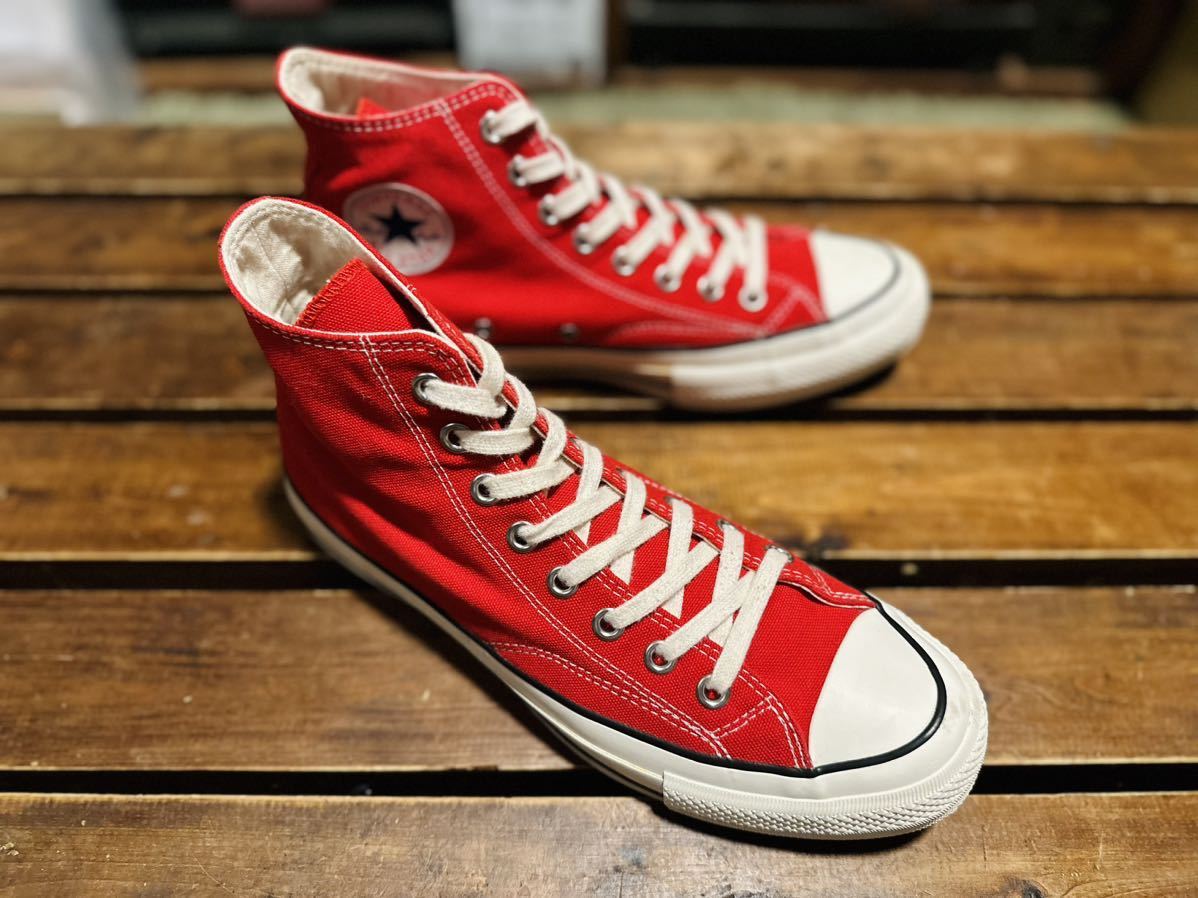 CONVERSE ADDICT CHUCK TAYLOR RED 27.5cm コンバース アディクト チャックテイラー ct70 HI レッド 美品の画像3