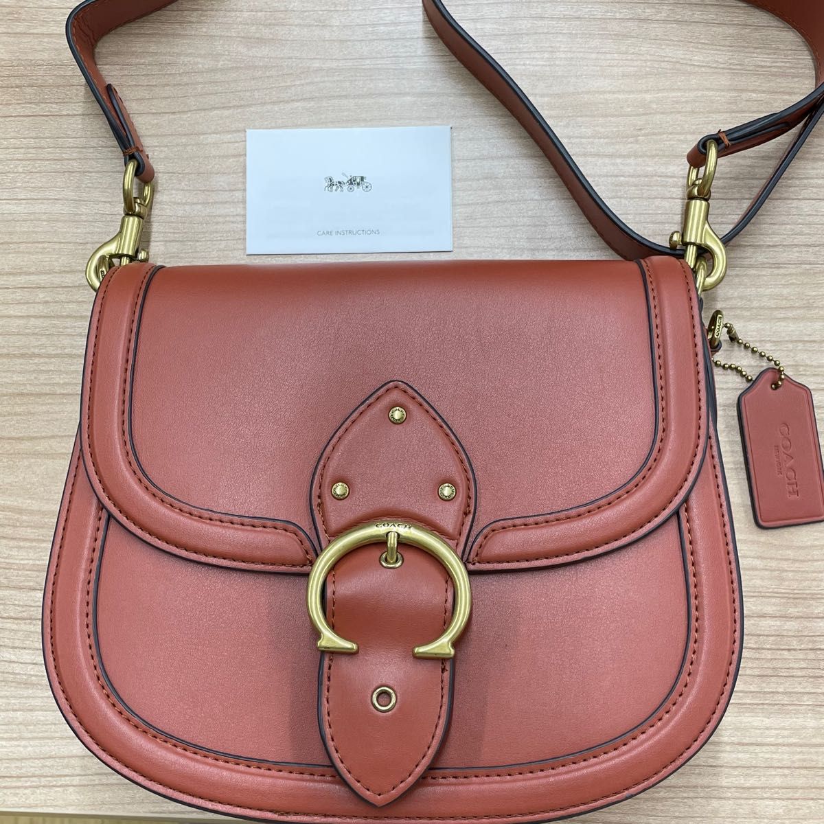 新品未使用品☆COACH コーチ バック ショルダー C0749 ビート サドル