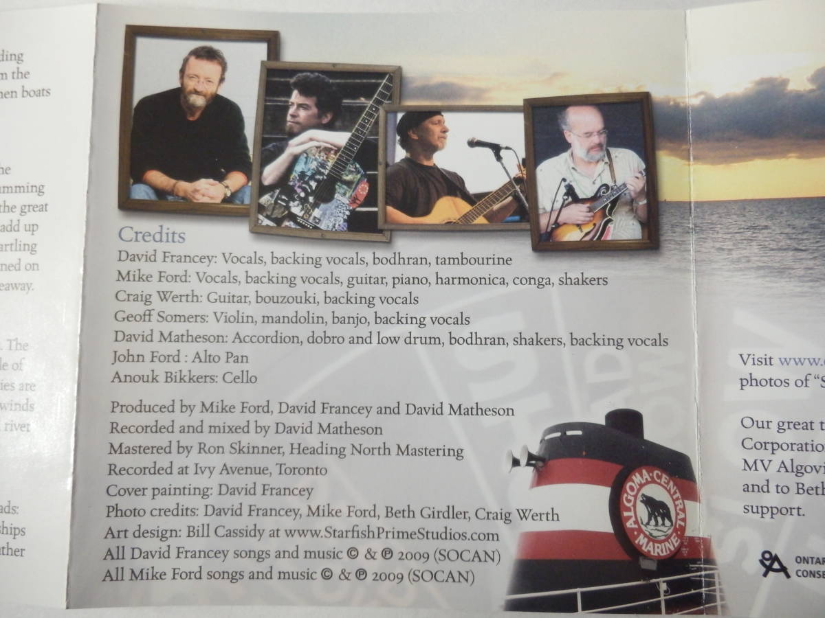 CD/カナダ:フォーク- シンガーソングライター/David Francey & Mike Ford- Seaway/Banks Of The Seaway/Ashtabula:David Franceyの画像5
