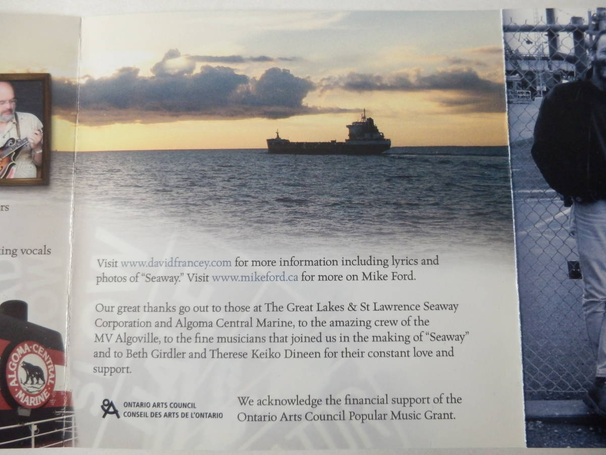 CD/カナダ:フォーク- シンガーソングライター/David Francey & Mike Ford- Seaway/Banks Of The Seaway/Ashtabula:David Franceyの画像6