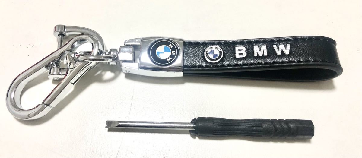 BMW キーホルダー 金具　高級牛革製 キーリング アクセサリー　シルバー_画像9