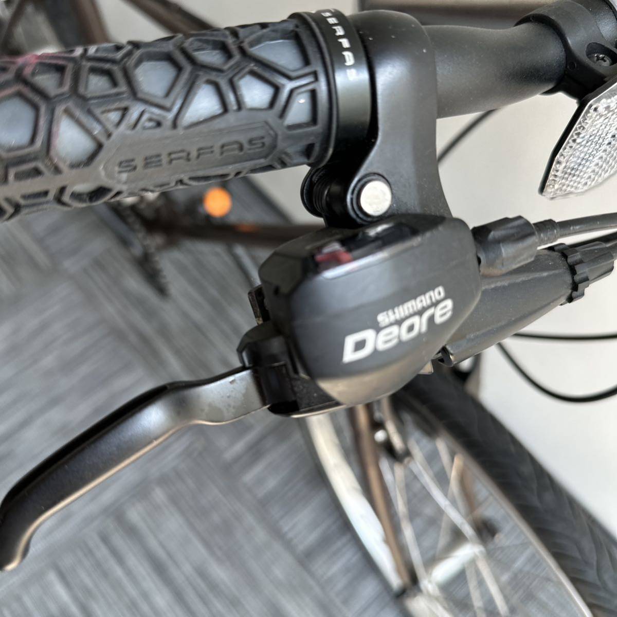 ◇◇クロモリ、クロスバイク、変わったブレーキ一体、変速機、太めのタイヤ、予備2本 - 自転車、サイクリング ◇◇クロモリ、クロスバイク、変わったブレーキ一体、変速機、太めのタイヤ、予備2本 - 自転車、サイクリング