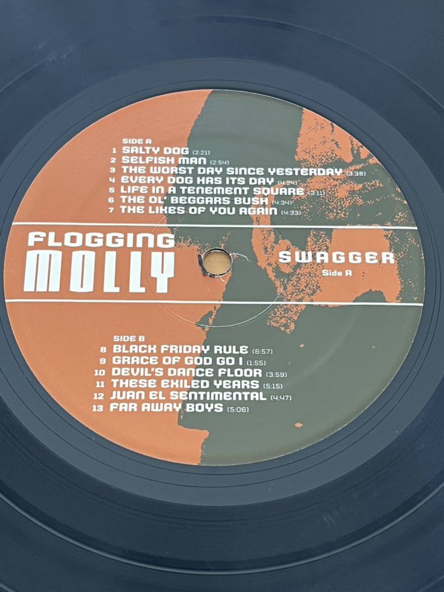 USオリジナル盤 【Flogging Molly - Swagger】00's IrishPunk Fork SingAlong Oi! Punk Melodic ロンナイ DJ LP_画像7