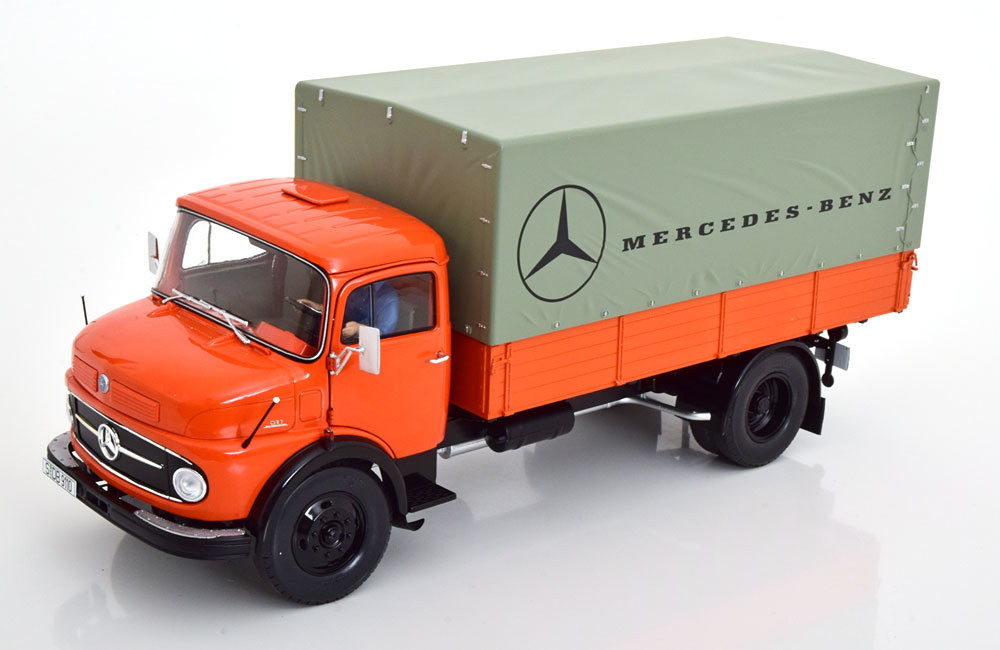 Schuco 1/18 Mercedes Benz L911 Pritsche orange Mercedes Benz Schuco 