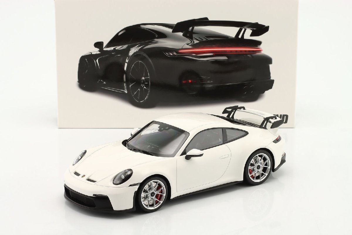 minichmaps 1/18 Porsche 911 (992) GT3 2021 white / silver rims　ポルシェ　ミニチャンプス