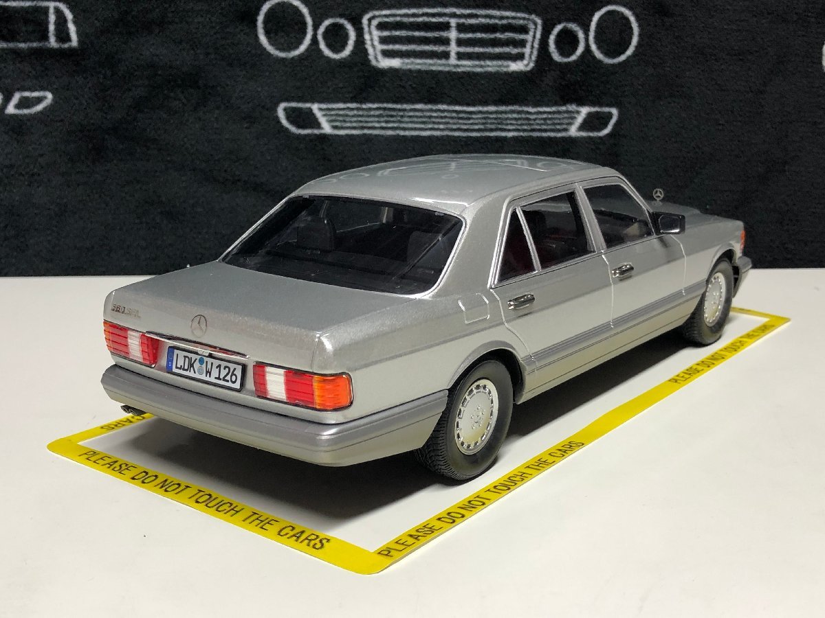 iScale 1/18 Mercedes Benz 560 SEL S class (W126) year 1985 astral silver grey メルセデス ベンツ JChere雅虎拍卖代购 1989 メルセデスベンツ 560 SEC AMG 2台セット