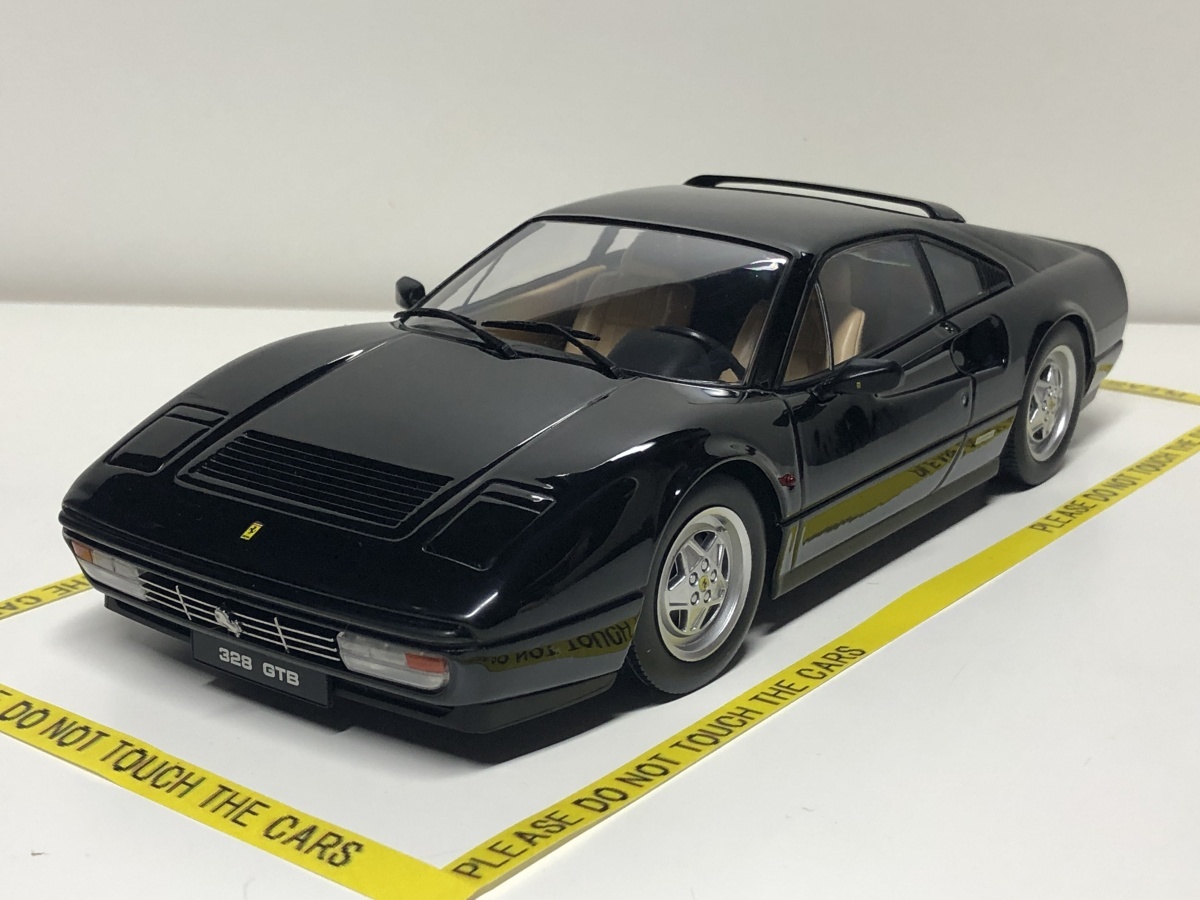 KK scale 1/18 Ferrari 328 GTB 1985 ブラック ダイキャスト製　フェラーリ