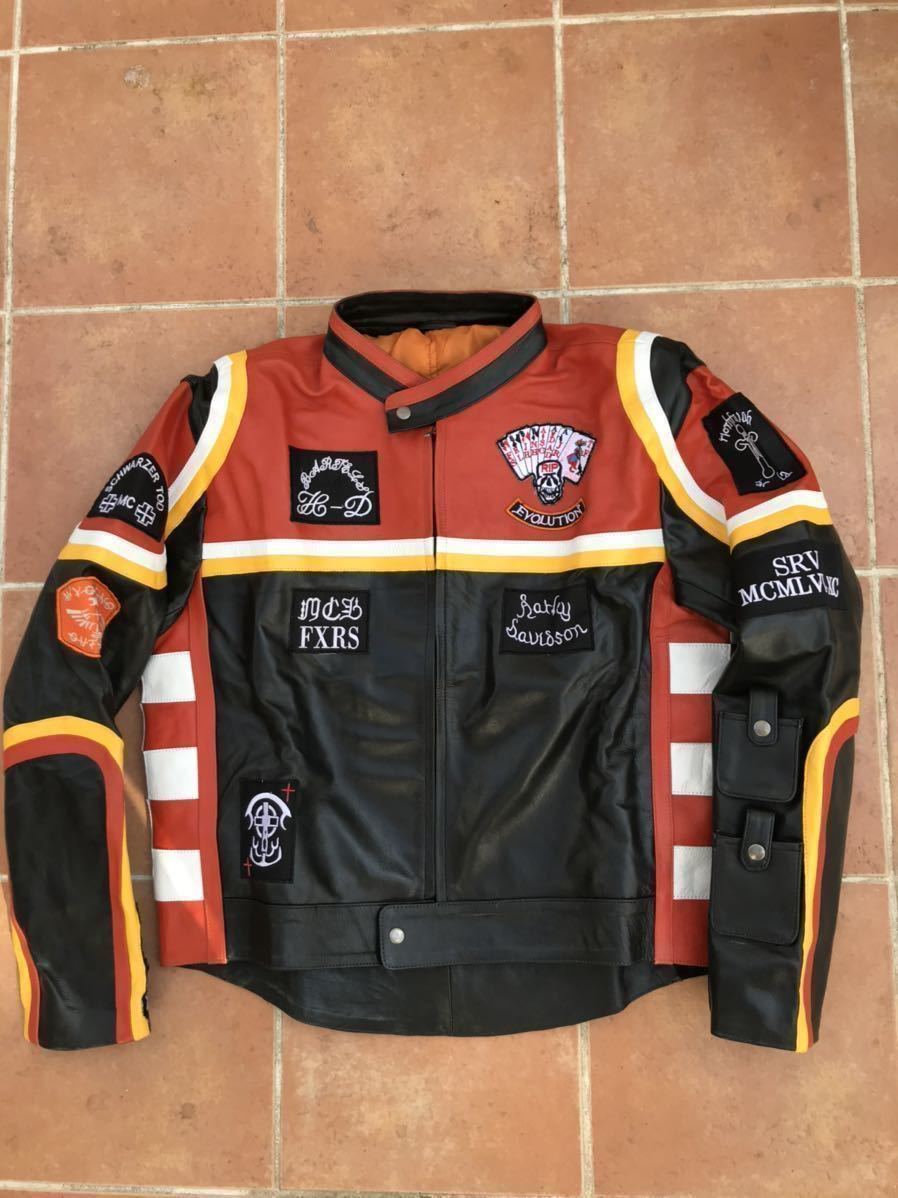 * new goods unused * Harley Davidson & Marlboro man * leather rider's jacket *L size * each size have * Mickey low k