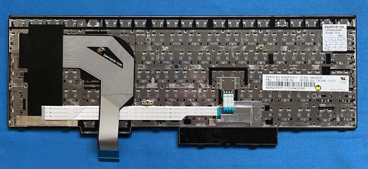 純正 新品 Lenovo ThinkPad T570 T580 P52S等用 01HX169 日本語キーボード 国内発送_画像2