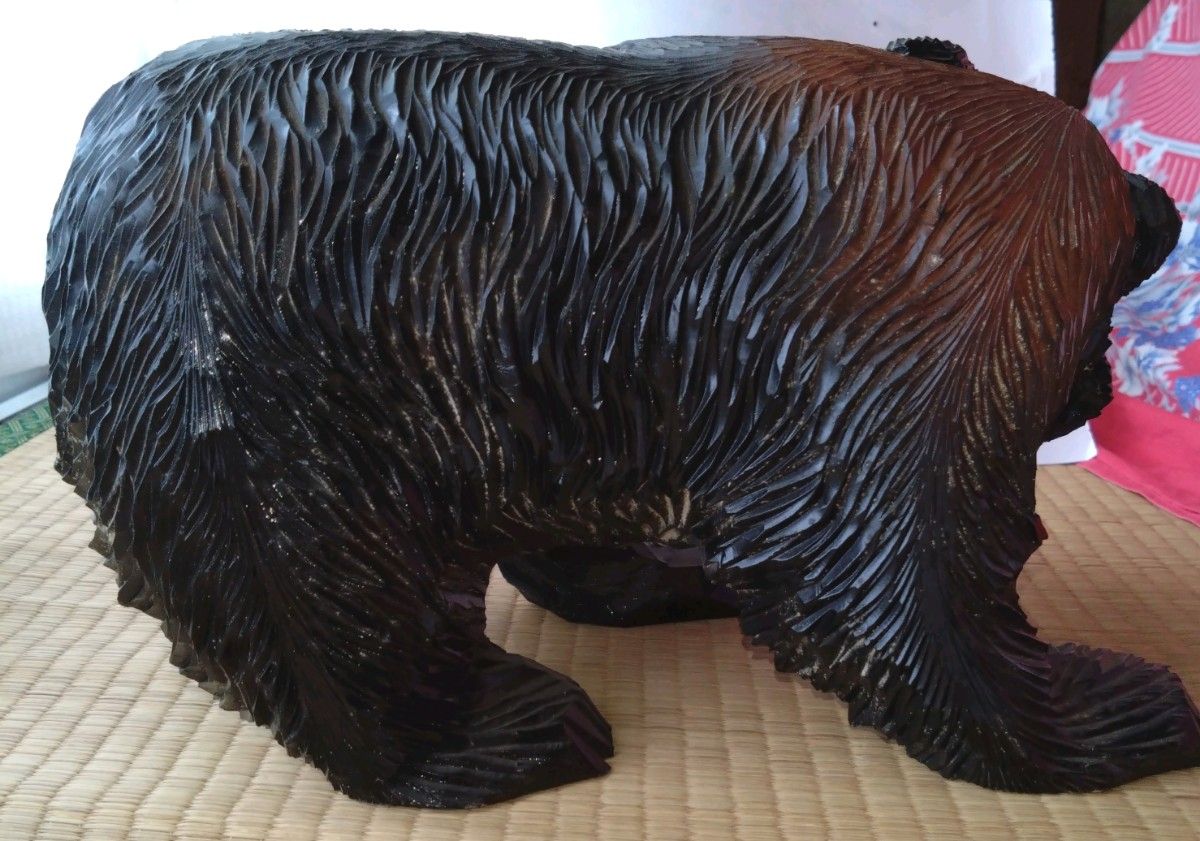 木彫りの熊 民芸品 工芸品　昭和　熊の置物