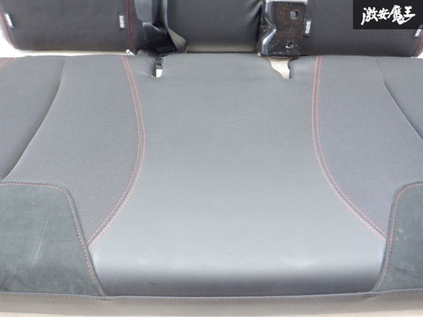 純正 DS3 シトロエン リア リヤ シート 後部座席 座席 ハーフレザー 黒 ブラック系 赤ステッチ 即納の画像5