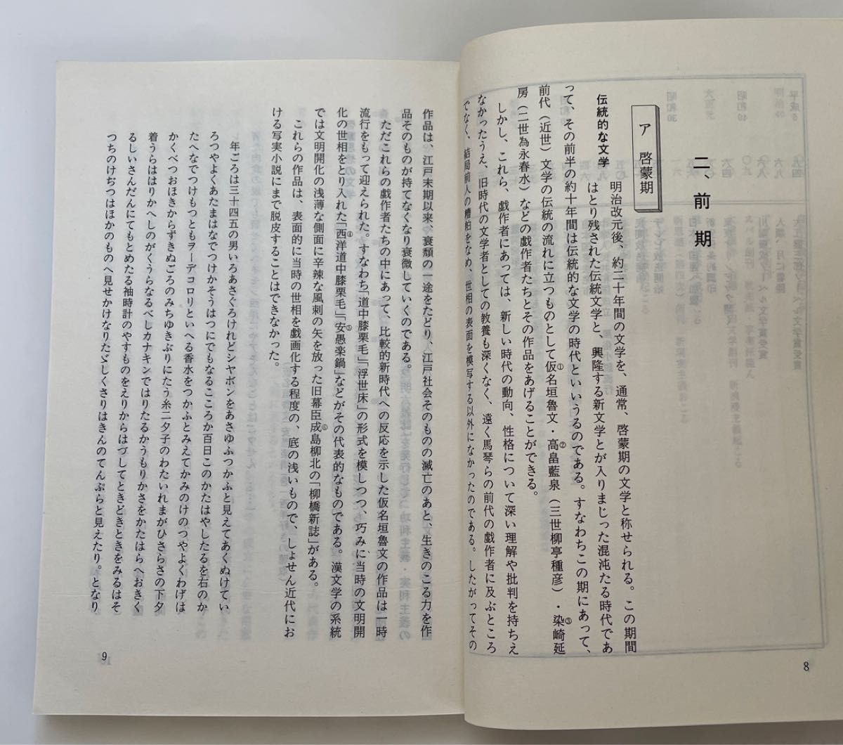 【日本語：上海外語教育出版社発行】日本近代文学史 