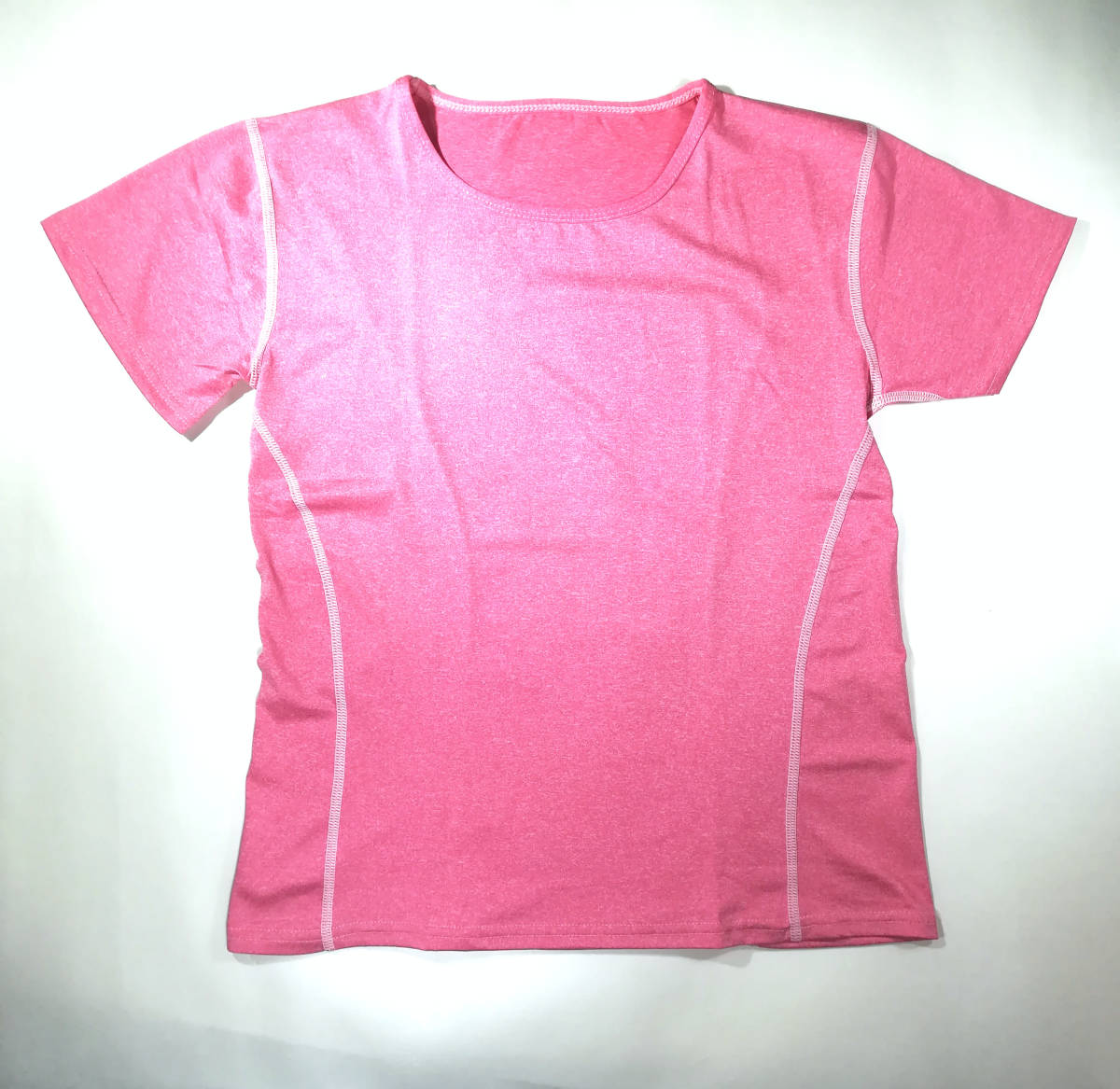 新品　レディース ヨガウェア　ピンク　XXLサイズ　Tシャツ ヨガシャツ 半袖 トレーニング スポーツ フィットネスウェア インポート_画像1