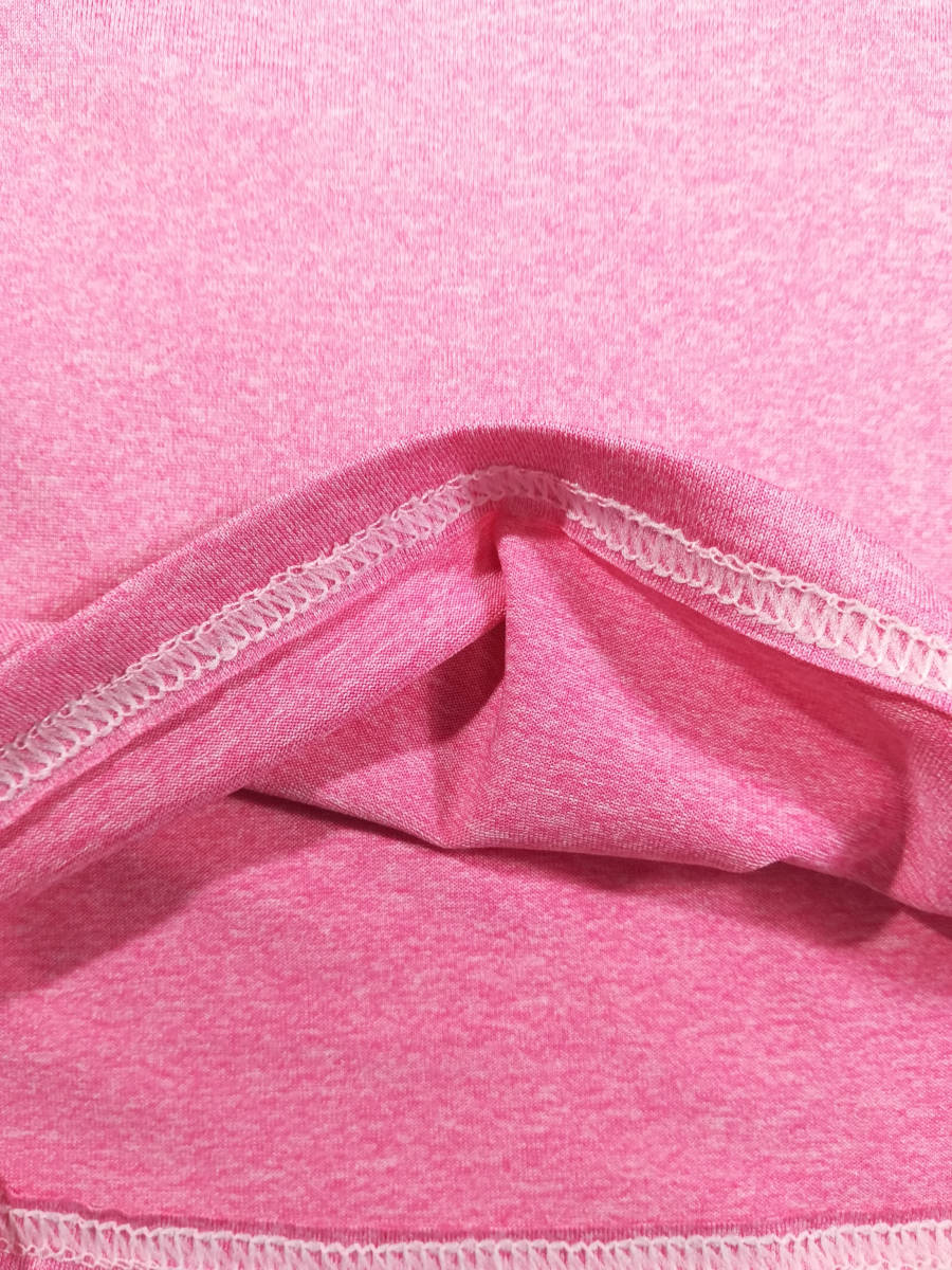 新品 レディース ヨガウェア ピンク XLサイズ Tシャツ ヨガシャツ 半袖 トレーニング スポーツ フィットネスウェア インポートの画像4