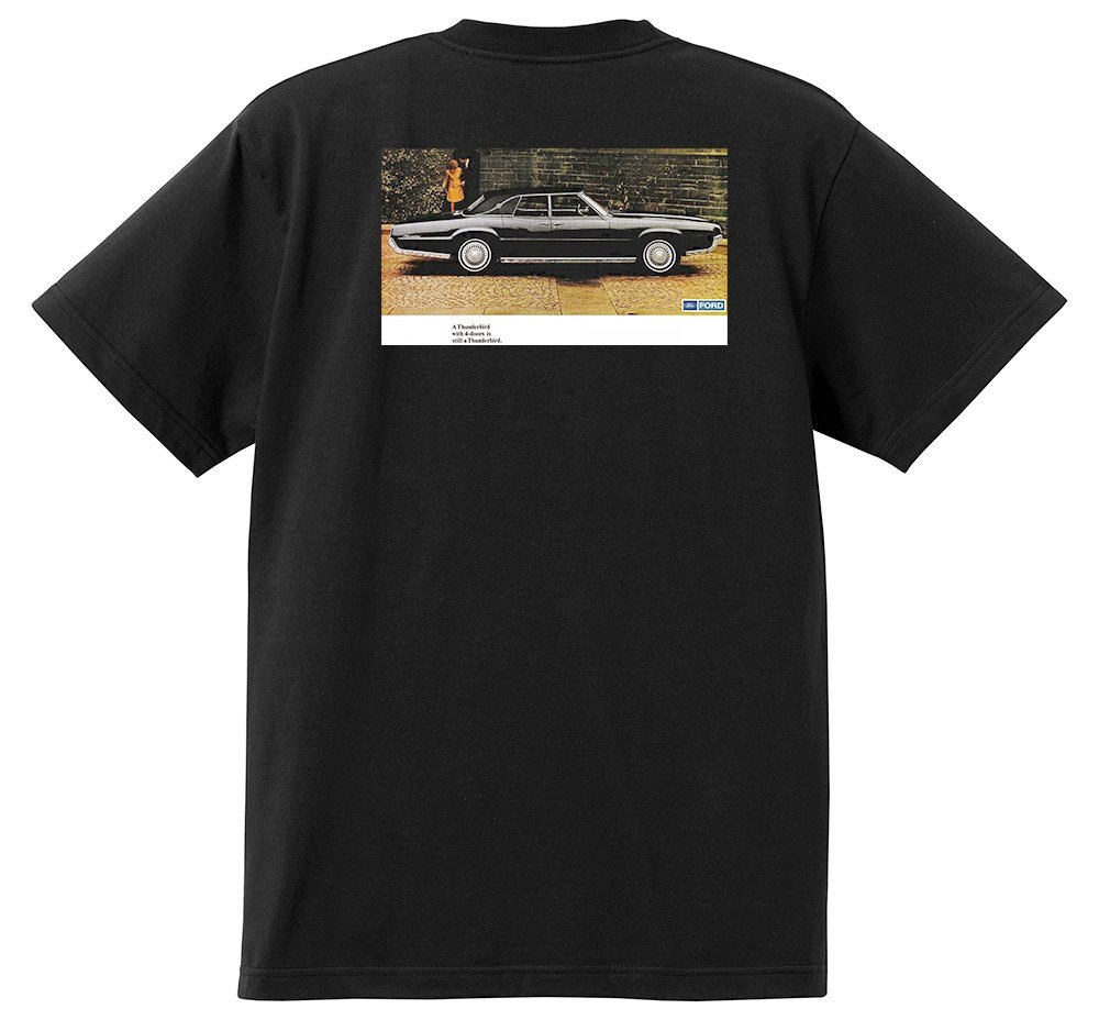 アドバタイジング フォード Ｔシャツ 745 黒 1967 サンダーバード ギャラクシー ファルコン フェアレーン マスタング ランチェロ f150 ltd_画像1