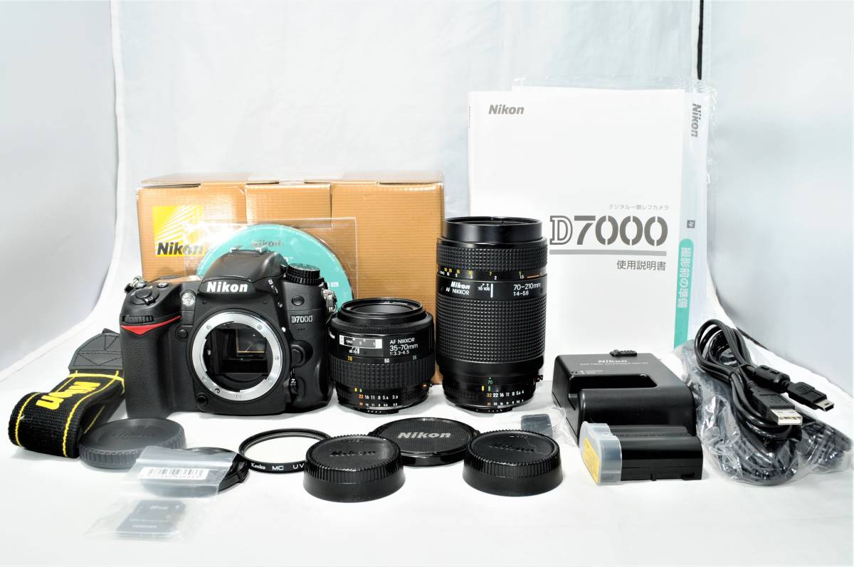 Nikon D7000 二つレンズ付き-