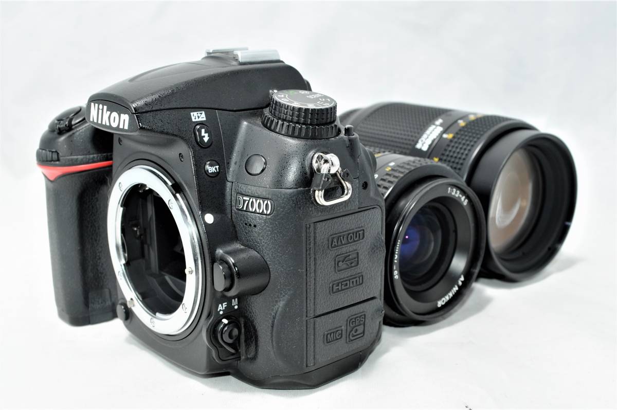 ★バッグ付美品★ ニコン Nikon デジタル一眼レフカメラ D7000 ダブルレンズセット ■ A-26AP23-1628の画像6
