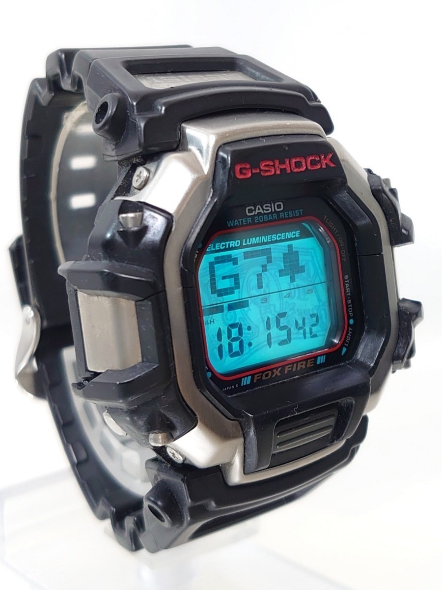 稼働品 CASIO G-SHOCK カシオ Gショック Foxfire メンズ 腕時計 スロット SLOT バックライト ドクロ紙幣 DW-8120  日本製 動作確認済み