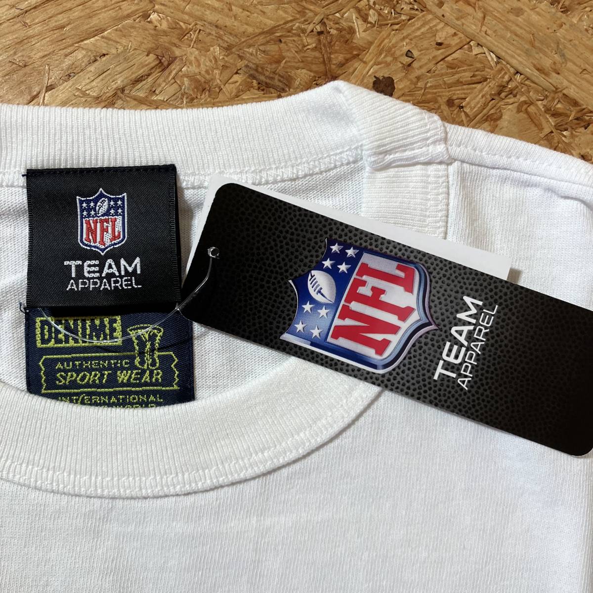 DENIME NFL RAIDERS 半袖 Tシャツ L コラボ 別注 限定 ドゥニーム オークランド レイダース 刺繍 ワッペンの画像4