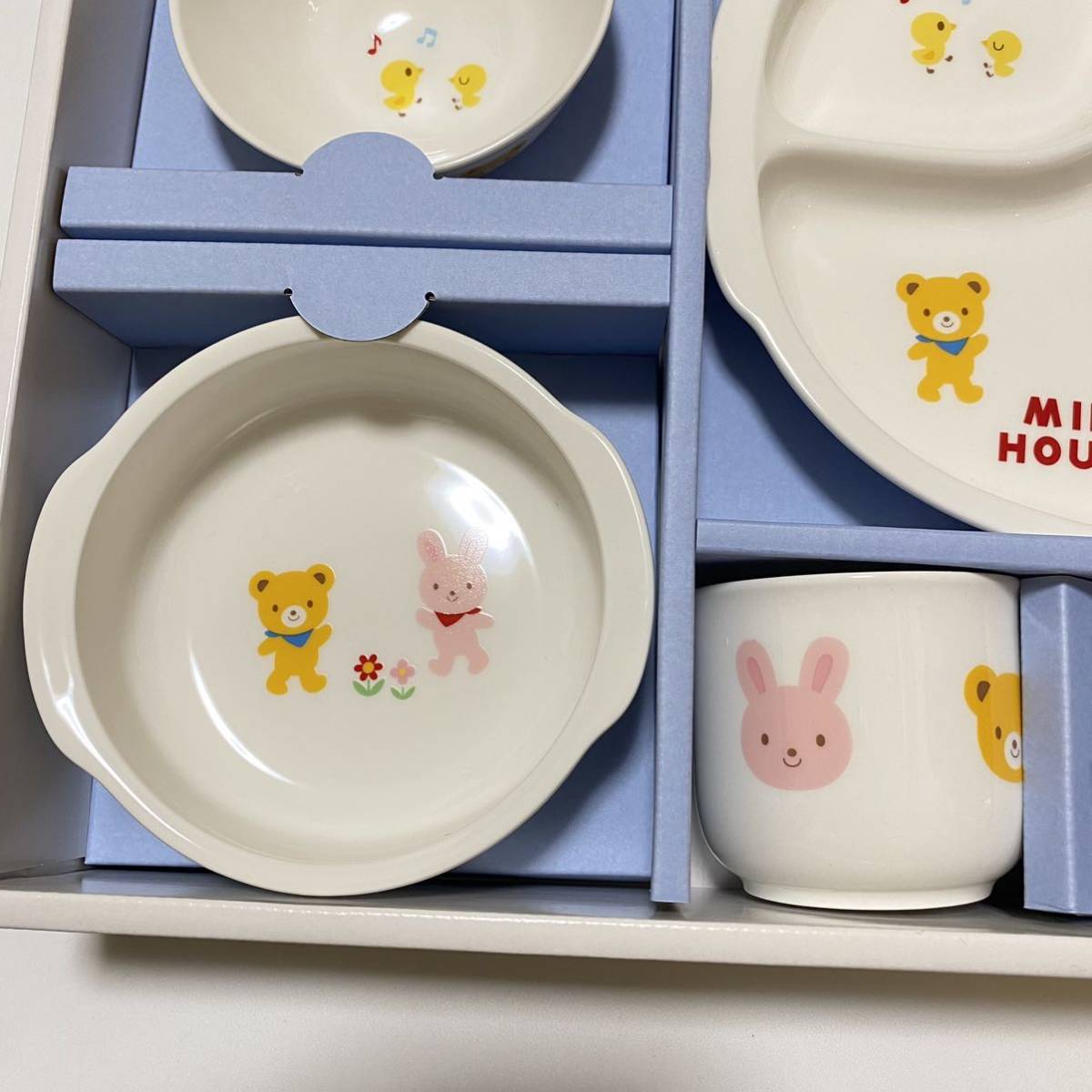 新品 5点セット おまけ付 MIKIHOUSE ミキハウス 食器セット 離乳食