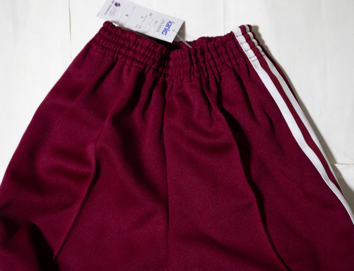 体操服 カンコー 学校ジャージタイツ エンジ×白2本線 M 未使用 体操服 カンコー 学校ジャージタイツ エンジ×白2本線 M 未使用