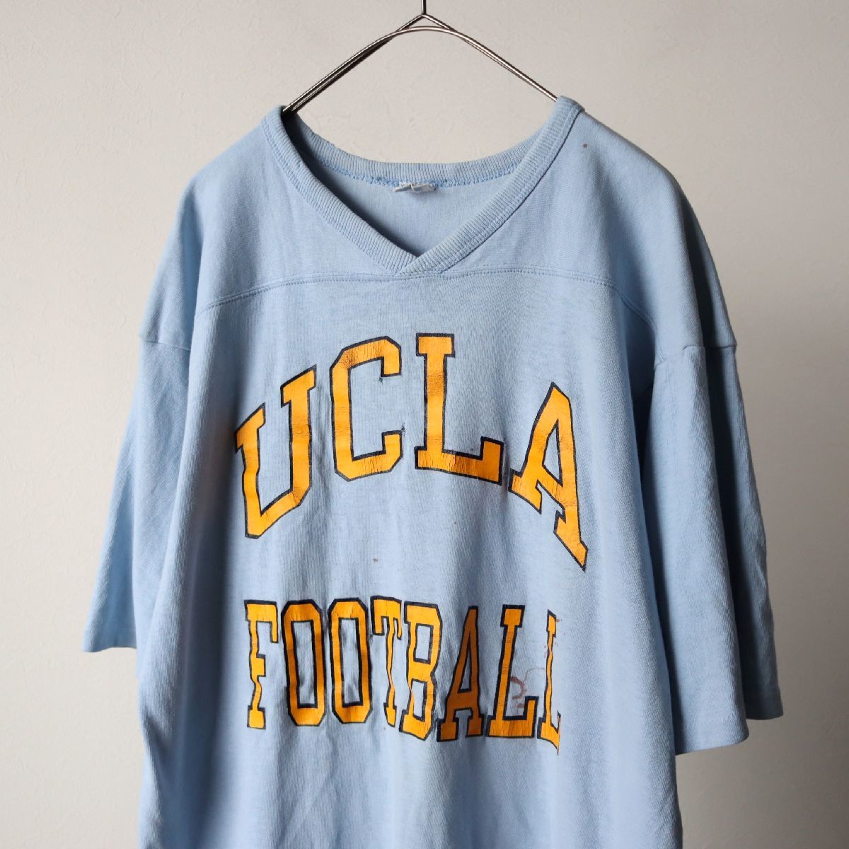 80s USA製 Champion チャンピオン フットボール Tシャツ XL / トリコタグ ヴィンテージ UCLA