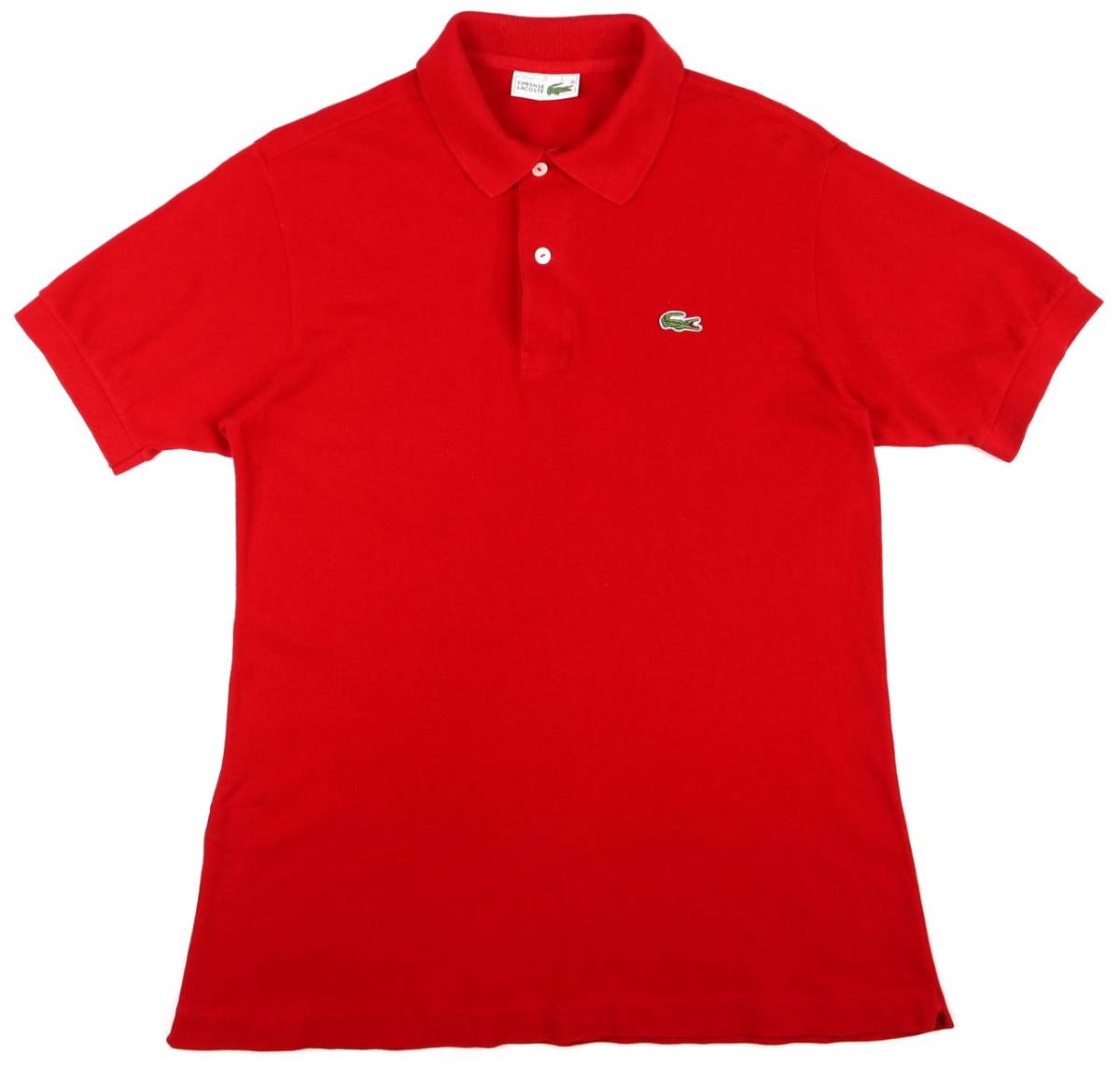 ラコステ半袖ポロシャツ 赤 鹿の子レッド LACOSTE 5191Lサイズ7 fkip