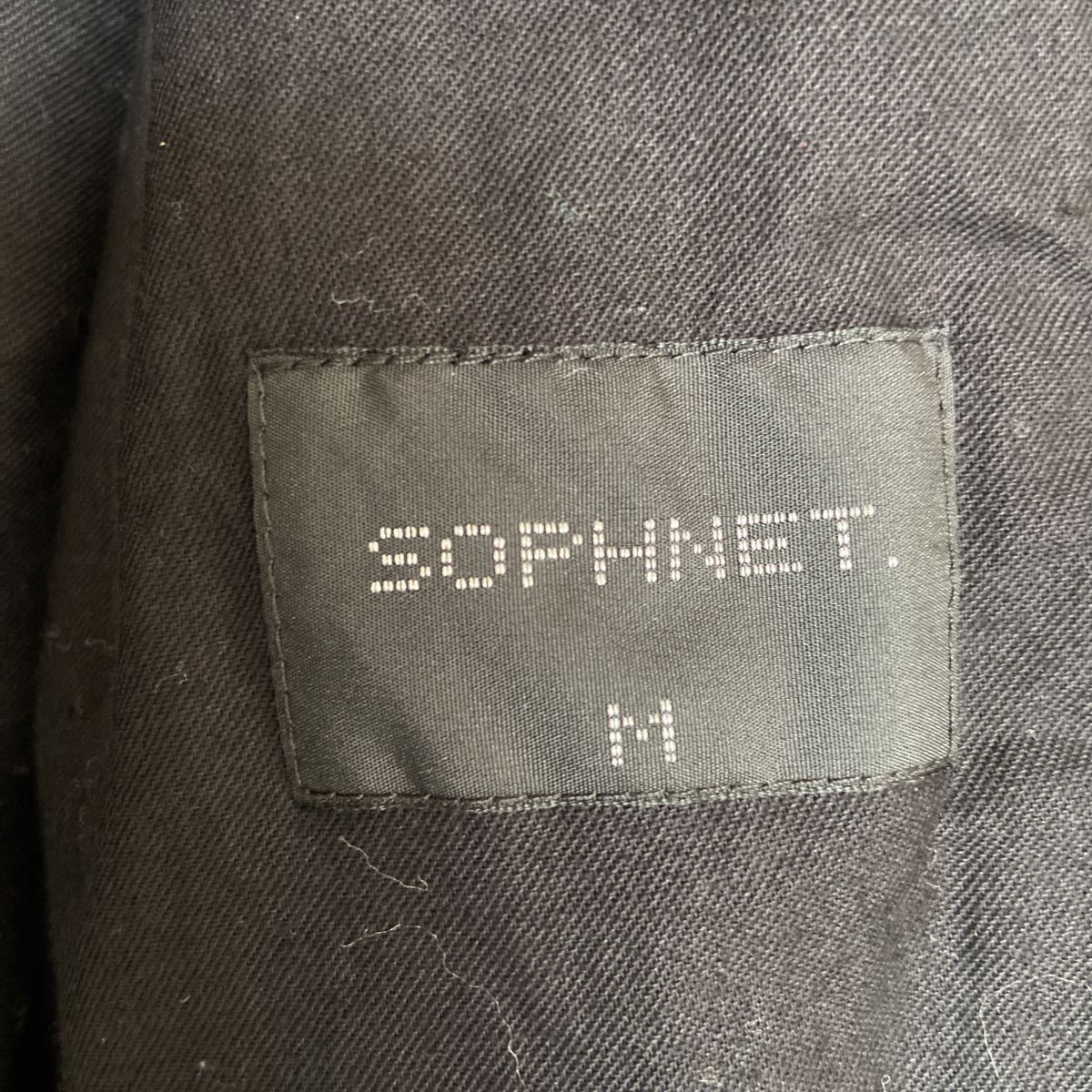 SOPHNET.／レザージャケット／ブラック_画像3
